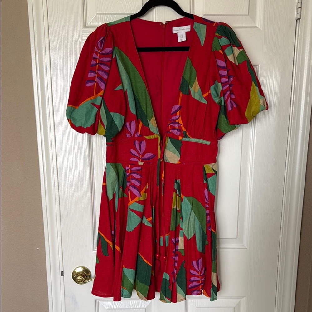 House of Harlow Linen Blend Dress
